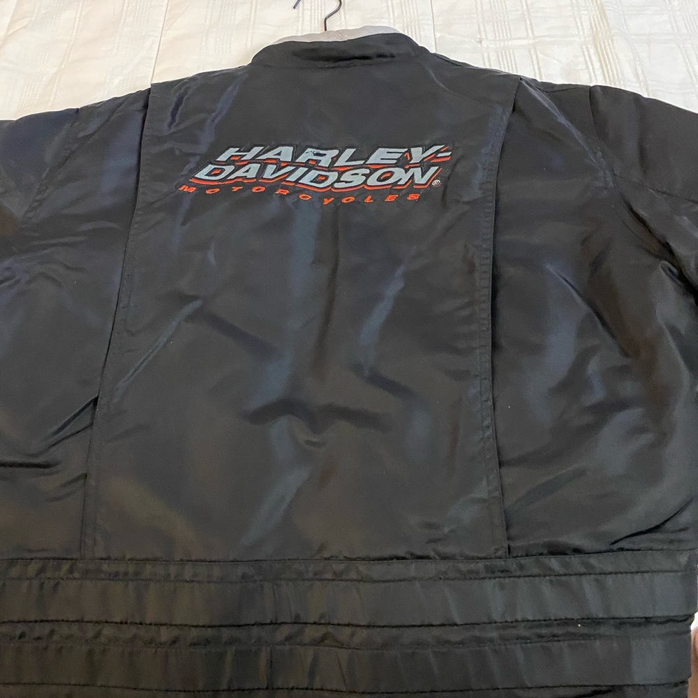 Harley-Davidson Black Varsity Jacket Classic Durable Design